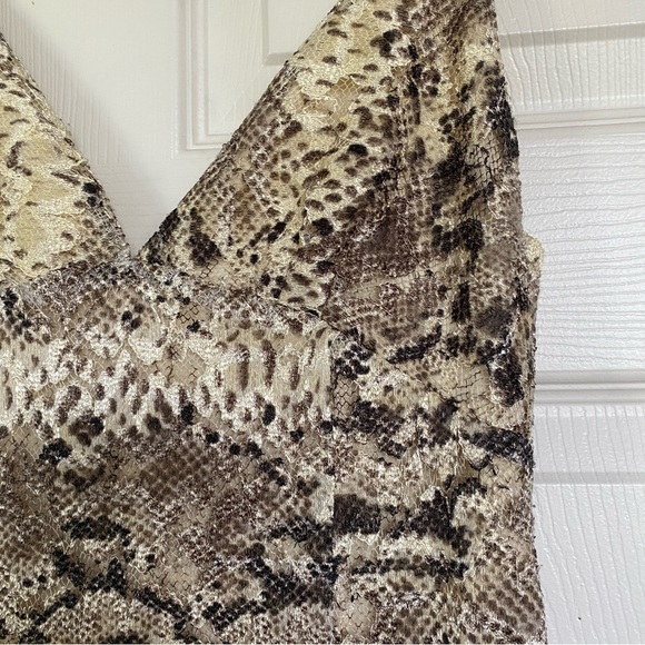 Free People Snake/Animal Print Midi Length Dress - Picture 10 of 11